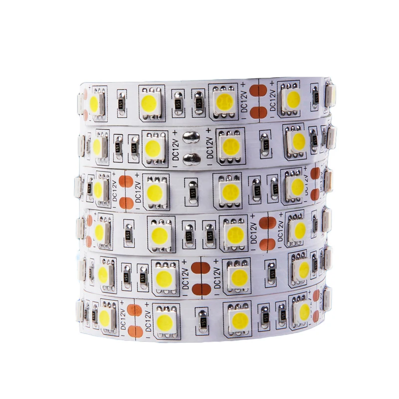 LED Strip 5050 SMD RGB White Warm Blue Green Red Lights 12V Waterproof 5M 300LED Tape Lights Flexible Lamp Ribbon TV Backlight