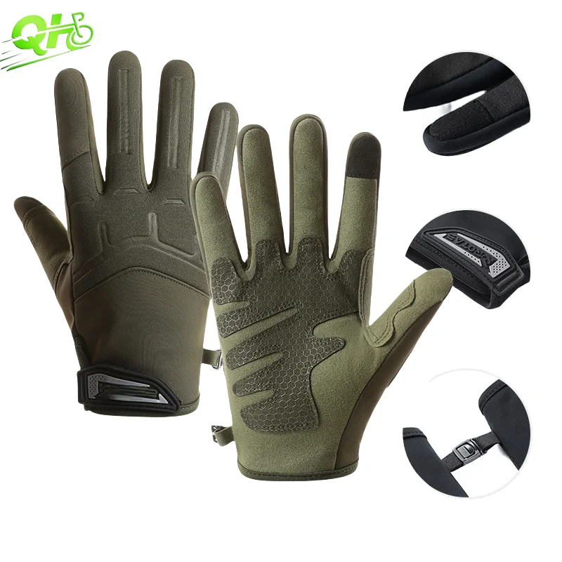 

Мотоциклетные перчатки Электрический велосипед Электрические скутеры Велоспорт Водонепроницаемый сенсорный экран Полный палец Противоударный дорожный горный велосипед