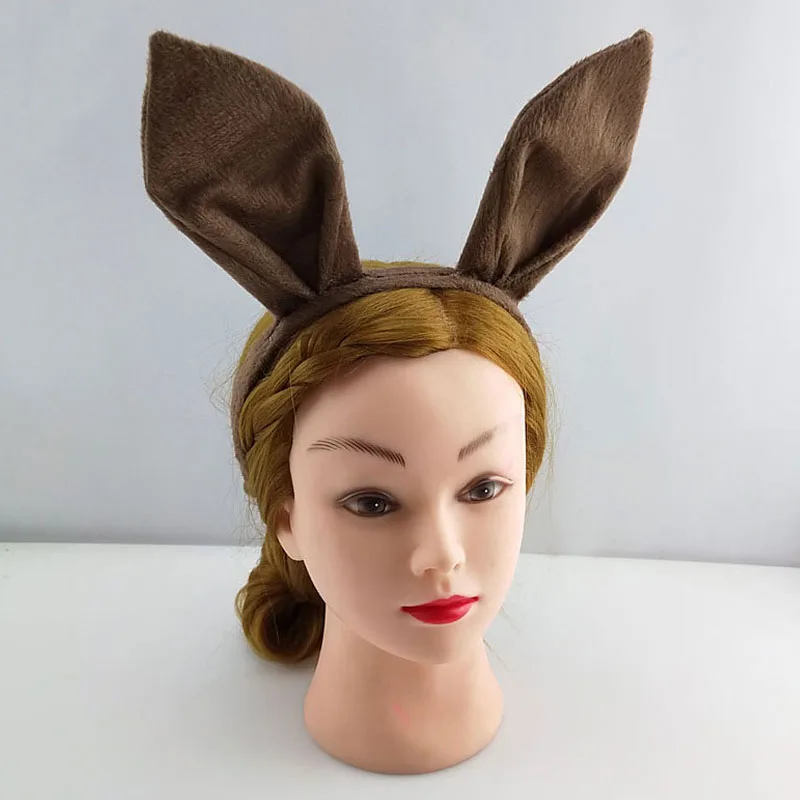 Women Adult Children Easter Rabbit Ear Kangaroo Makeup Party Ball Props Animals Headband Bow Knot Tail Halloween Costume Cosplay