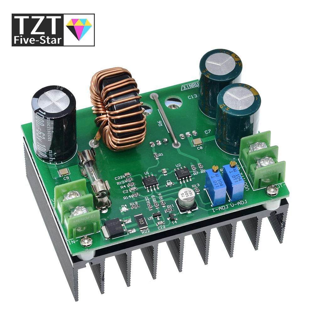 TZT  600W Boost Module Power supply DC-DC step up Constant Current Voltage 9v-60V to 12v-80V 48V 72V Booster converter