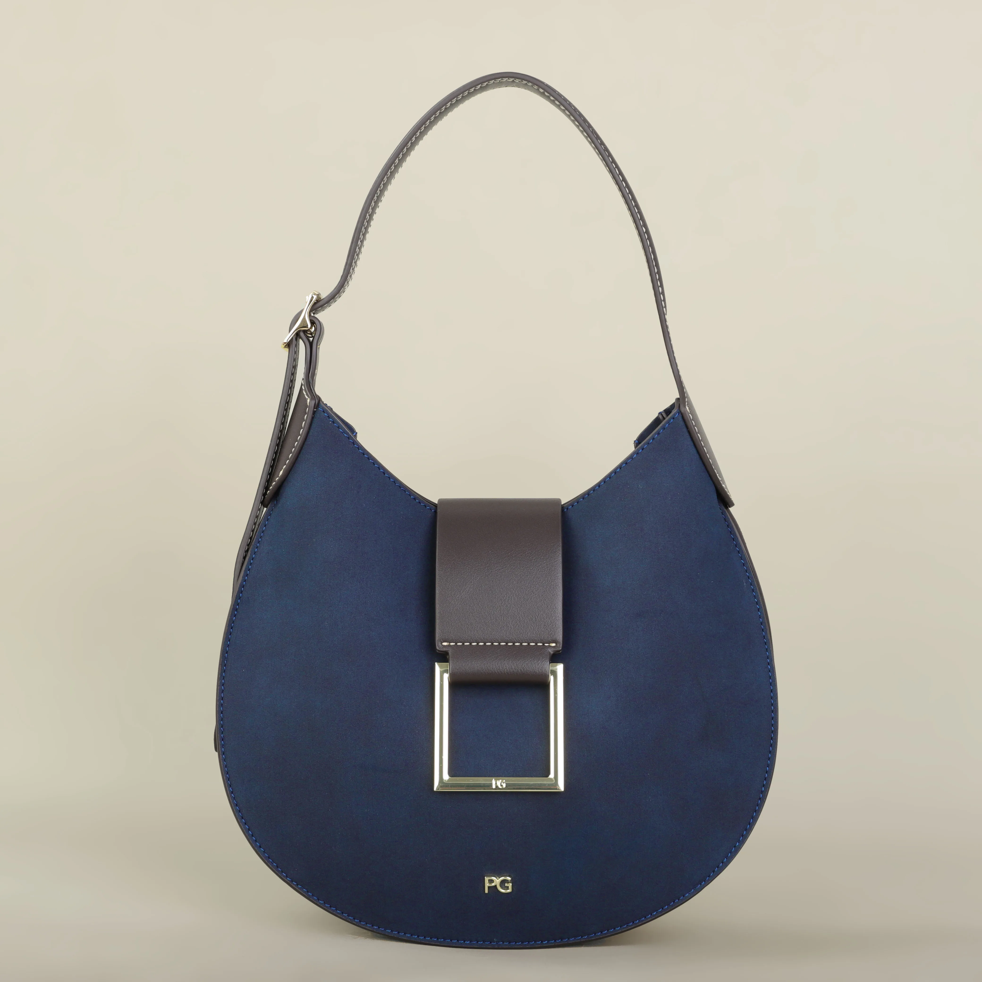 PG Fashion Unterbeintasche Klassisches Design Hochwertige Minimalistische Elegante Damen-Handtasche in Knödelform Ausverkauf – Detail 11