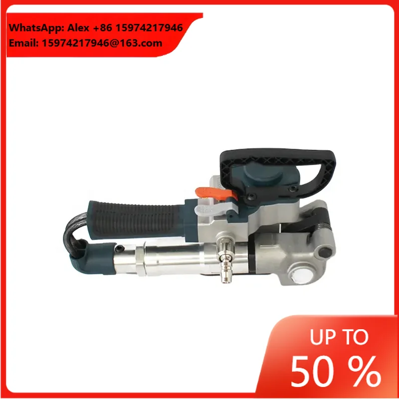 Handheld Portable Easy To Operate Pneumatic Strapping Machine No Buckle PET PP Semi Automatic Battery Strapping Machine
