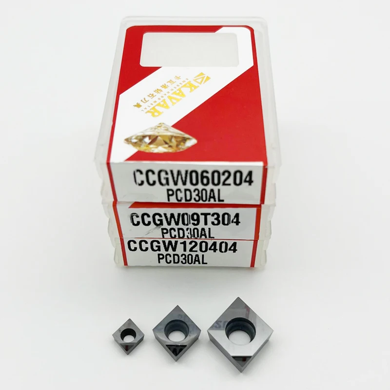 

Алмазная вставка CCGW PCD CCGW060202 CCGW060204 CCGW09T304 CCGW120404 Карбидная вставка PCD с ЧПУ Инструменты для внутренней токарной обработки
