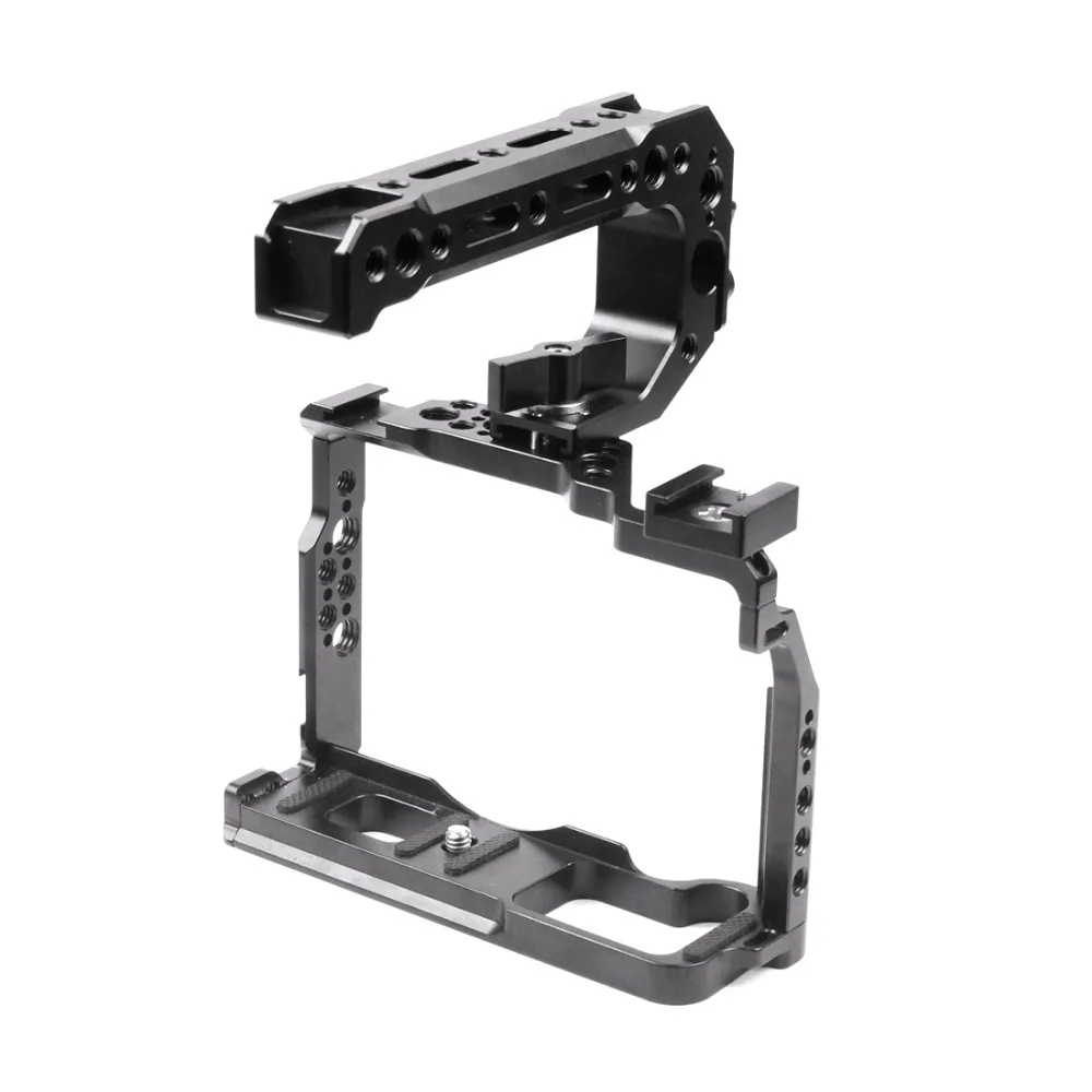 Aluminium SLR Kamera Käfig für Fujifilm X-T3 /XT3/XT2 /X-T2 DSLR Rig Schutzhülle Abdeckung mit Top griff Grip Kalten Schuh Montieren – Detail 33