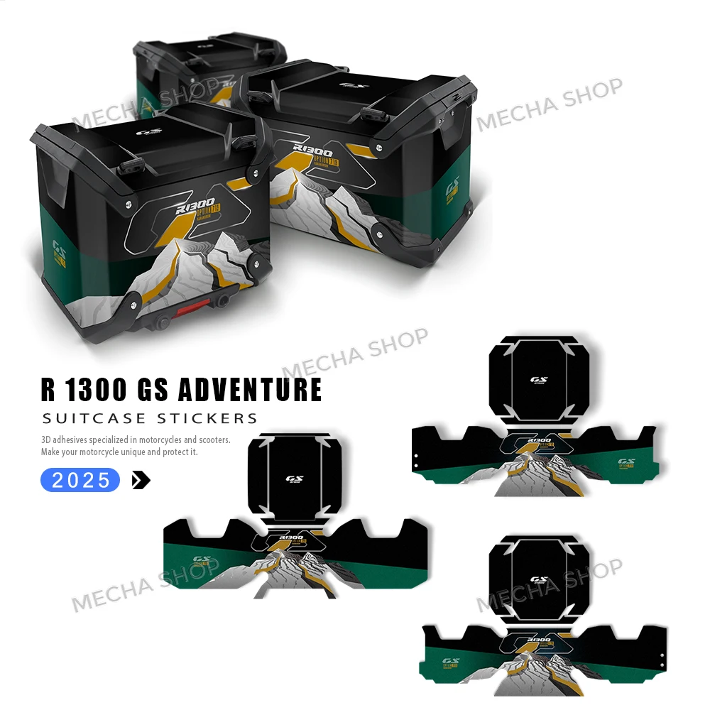 

For R1300GSA R 1300 GS ADV 2024 2025 GS 1300 Adventure Suitcase Decal Motorcycle Top Case Alu Sticker Protective Decor Kit