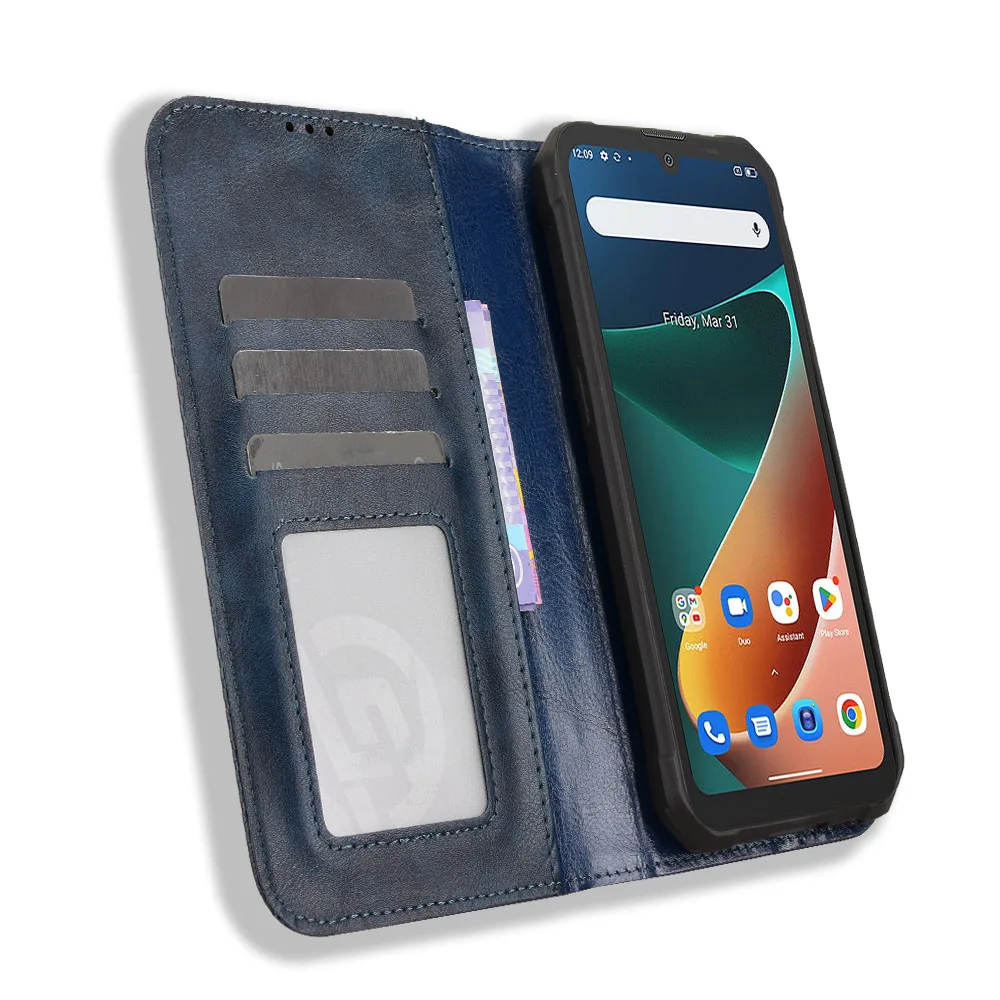 

Wallet With Card Slot Magnetic Flip Leather Case For Blackview BV5300 Pro Plus Oscal S70 Pro Anti-fall Cover