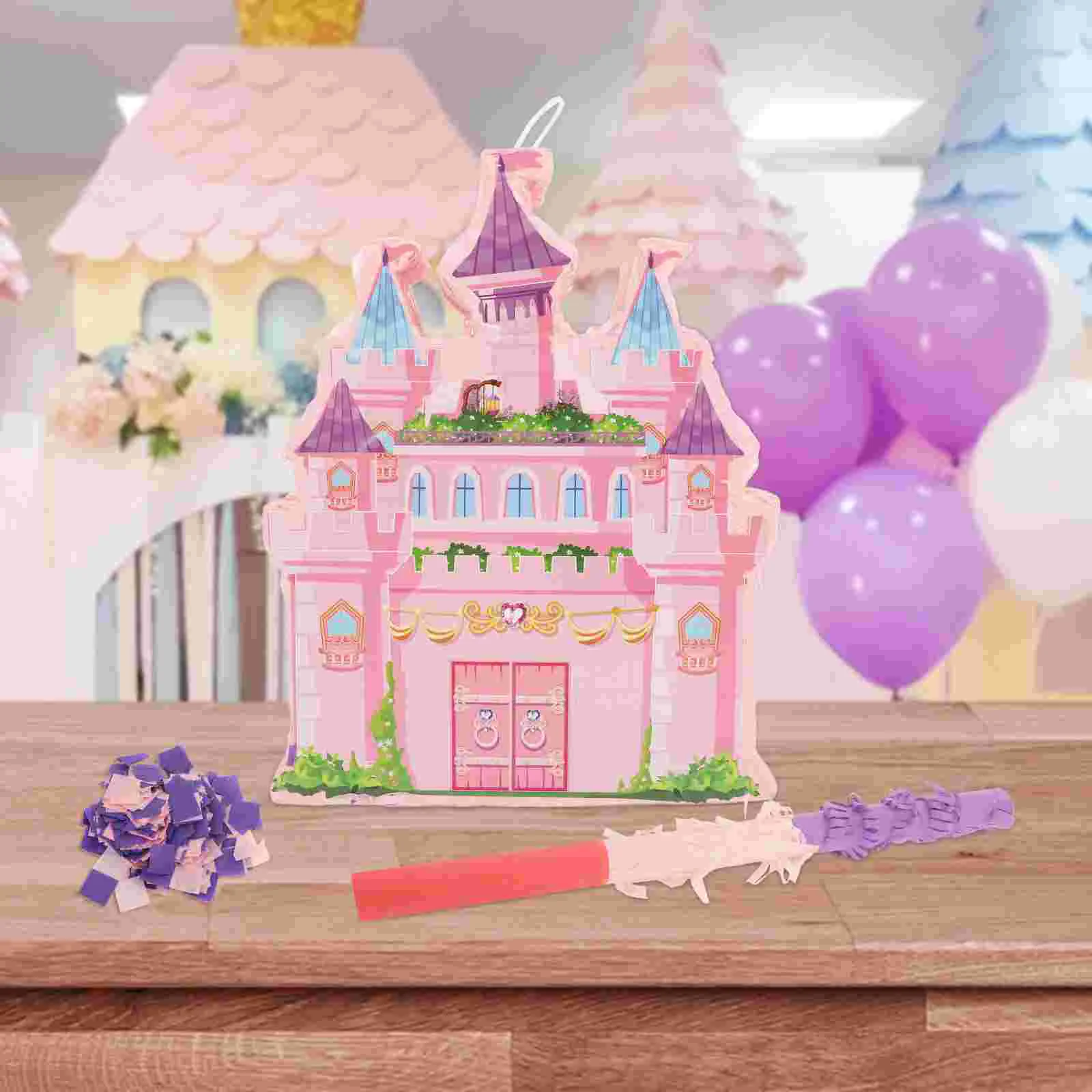 Prinzessin Schloss Pinata Ausschnitt Geburtstagsdekorationen Ausschnitte Dekorieren Partygeschenke Papier Kind