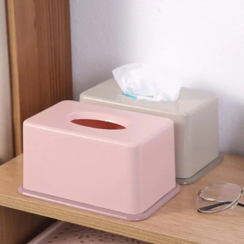 Tissue Holder Home Wet Tissue Storage Box Desktop Toilet Paper Storage Case Napkin Dispenser Plastic Tissue Box