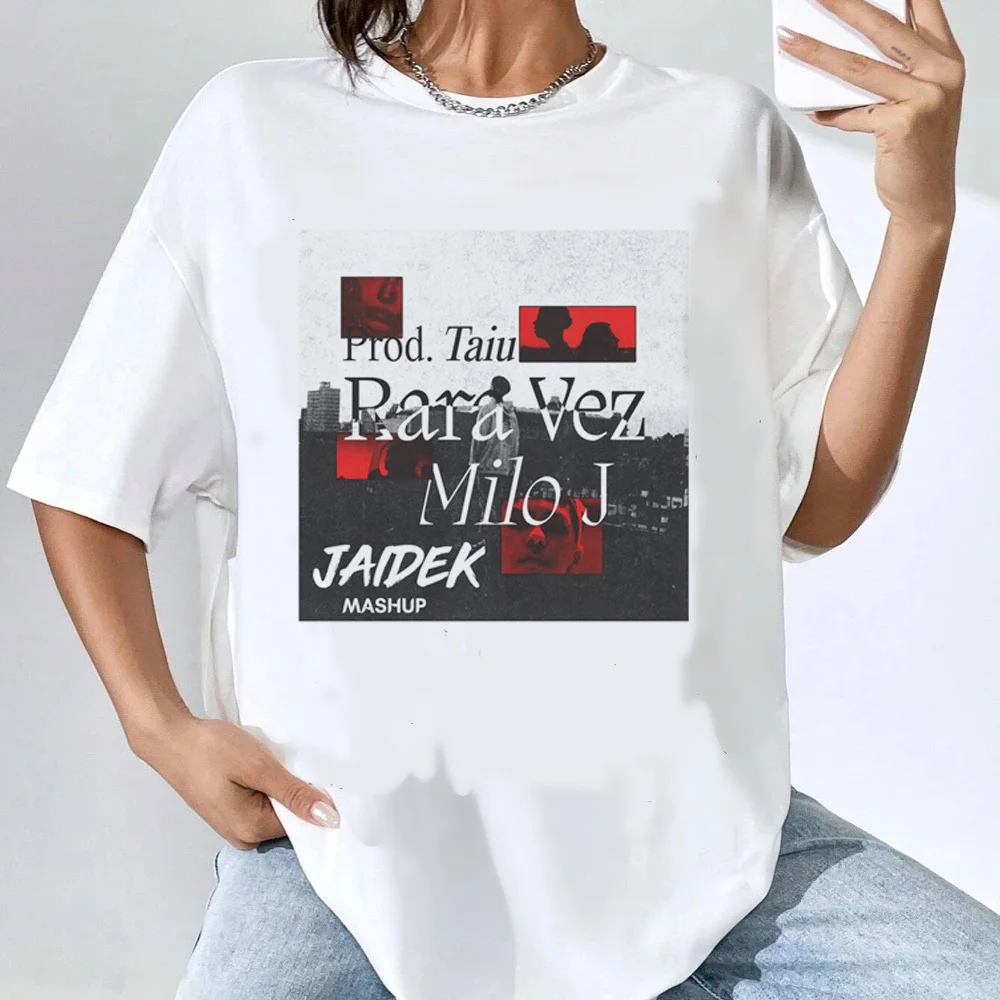Milo j shirt girl Grunge Punk Y2k aesthetic graphic Comfortable tshirt University Vintage Trendy korean clothes Digital