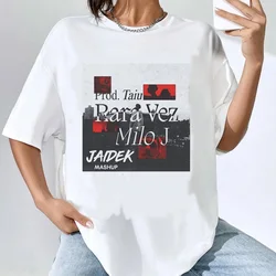 Milo j shirt girl Grunge Punk Y2k aesthetic graphic Comfortable tshirt University Vintage Trendy korean clothes Digital