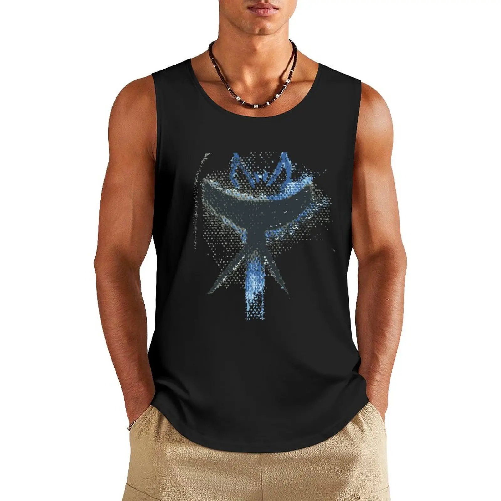 Burnt Rex Tank Top mens clothing Man sleeveless shirt summer clothes men 2024