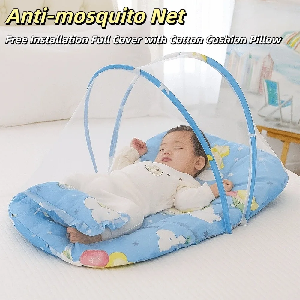 

Reliable Breathable Crib Net Polyester Soft Foldable Bed Net Durable Full Protection Crib Tent Summer