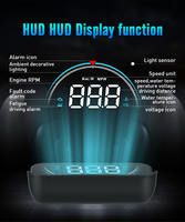 WiiYii Factory Direct M8 Head up Display 3.5 Inch Universal Car HUD OBD2 Projector with Water Temperature Function