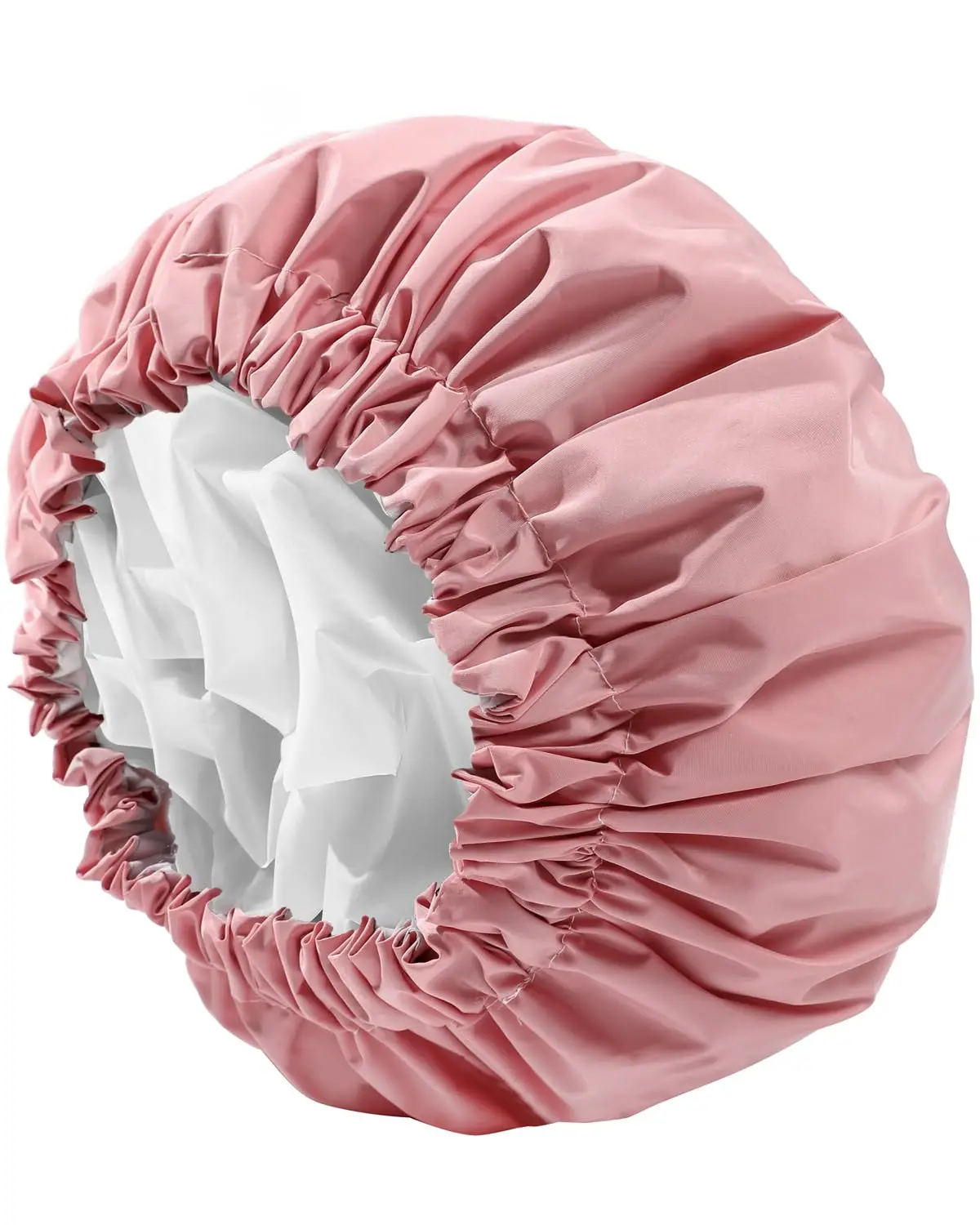 

Shower Cap,Shower Caps for Women Reusable Waterproof,Two Layer Large Shower Caps Reusable Suitable for All Types of Str