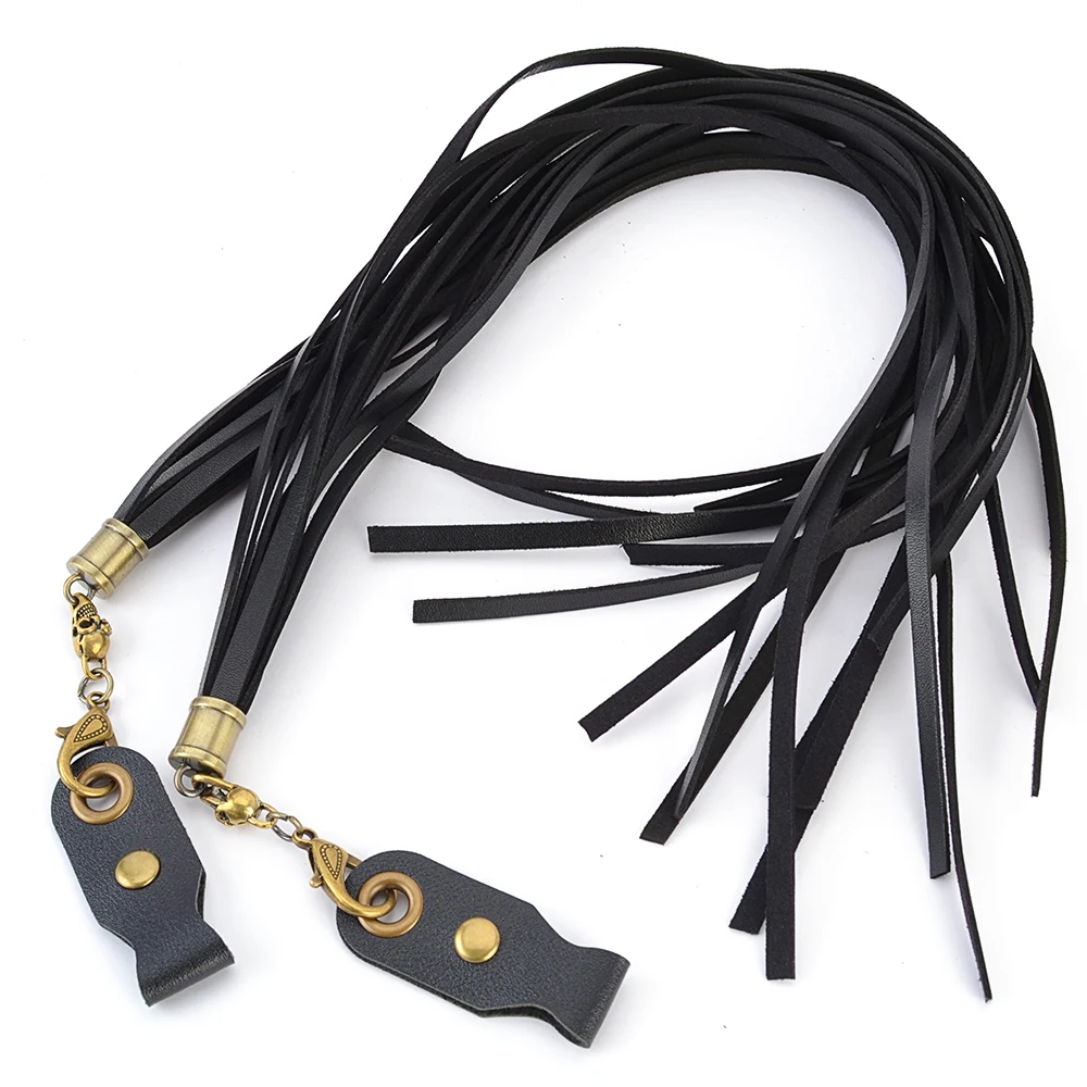 Retro Motorcycle Universal Brake Clutch Lever Rivet Fringe Tassels For Harley Davidson
