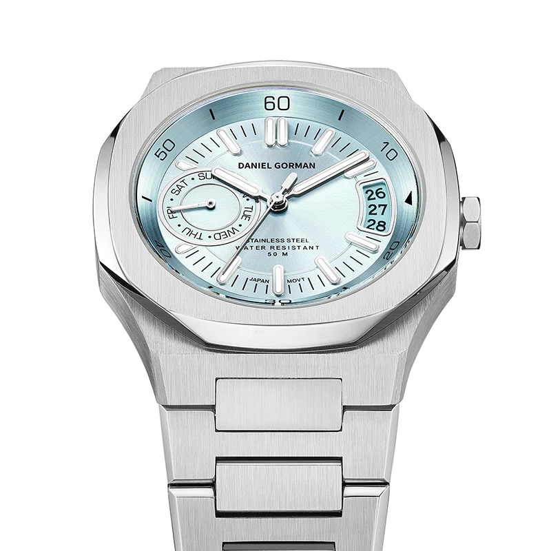 DG0916 اليابان كوارتز ساعة يد تعمل بالحركة الياقوت الزجاج 5ATM مقاوم للماء الأعمال ساعة اليد 2026 هدية جديدة الجمعة السوداء