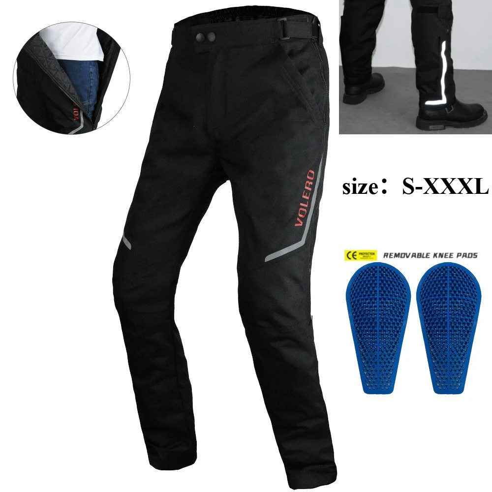 

Светоотражающие мотоциклетные брюки для мужчин и женщин, быстросъемные брюки с защитой от падения, термоводонепроницаемые ветрозащитные защитные брюки