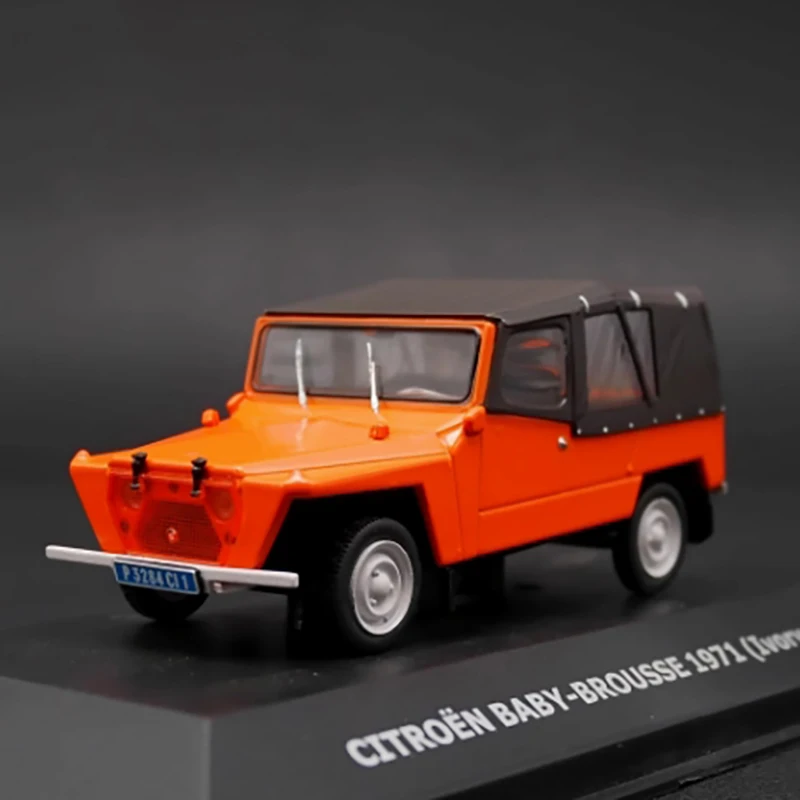 

Ixo 1:43 масштаб оранжевый Baby-Brousse литой под давлением игрушечный сплав модель автомобиля моделирование готовый продукт коллекция хобби орнамент