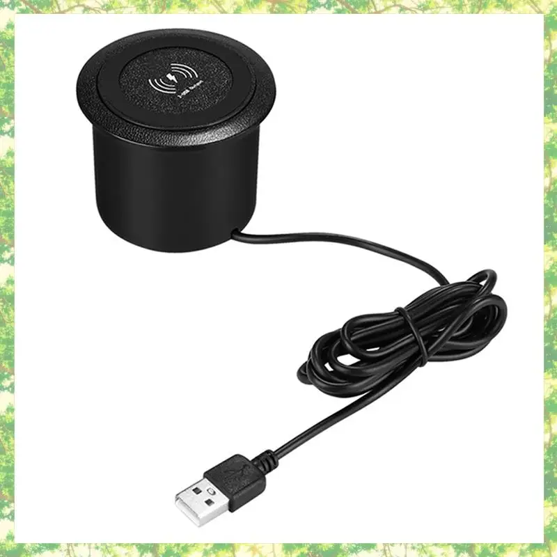 Smart-2X 10W Fast Wireless Charger -Up Desktop Embedded Fast Wireless Charger With USB Port Universal For Smartphone