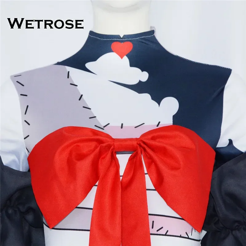 【Wetrose】متوفر في المخزون أزياء Kureiji Ollie التأثيرية Hololive ID Indonesia Holo Vtuber Zombie مجموعة كاملة من الشعر المستعار لعيد الهالوين وعيد الميلاد