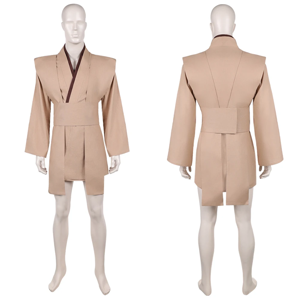 

Knight Cosplay Samurai Costume Space Battle Roleplay Brown Top Uniform Clothes Outfits Suits Halloween Carnival For Adult Men