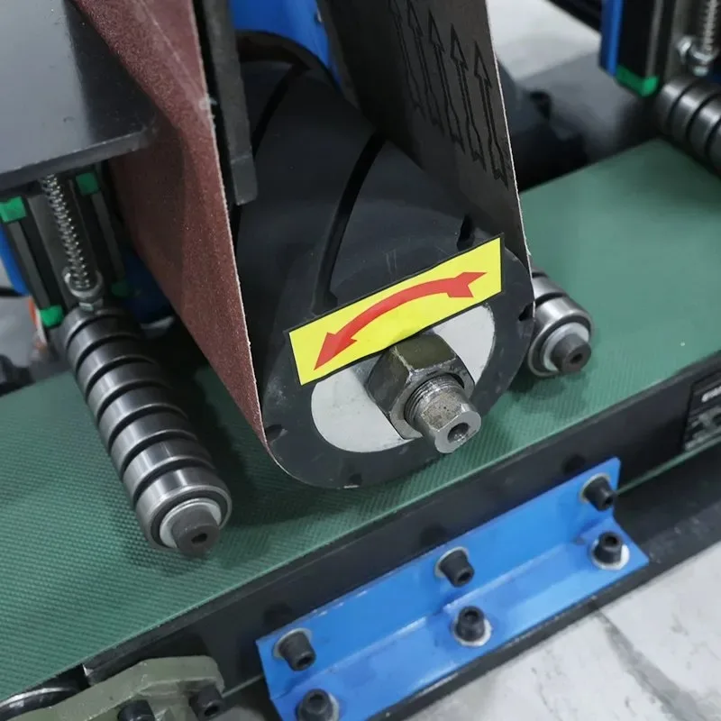 Hot Sales Jinzhu 150mm Double Station Deburring Rust Removal Wire Drawing Motor Plate Machine Abrasive Belt Metal Polisher