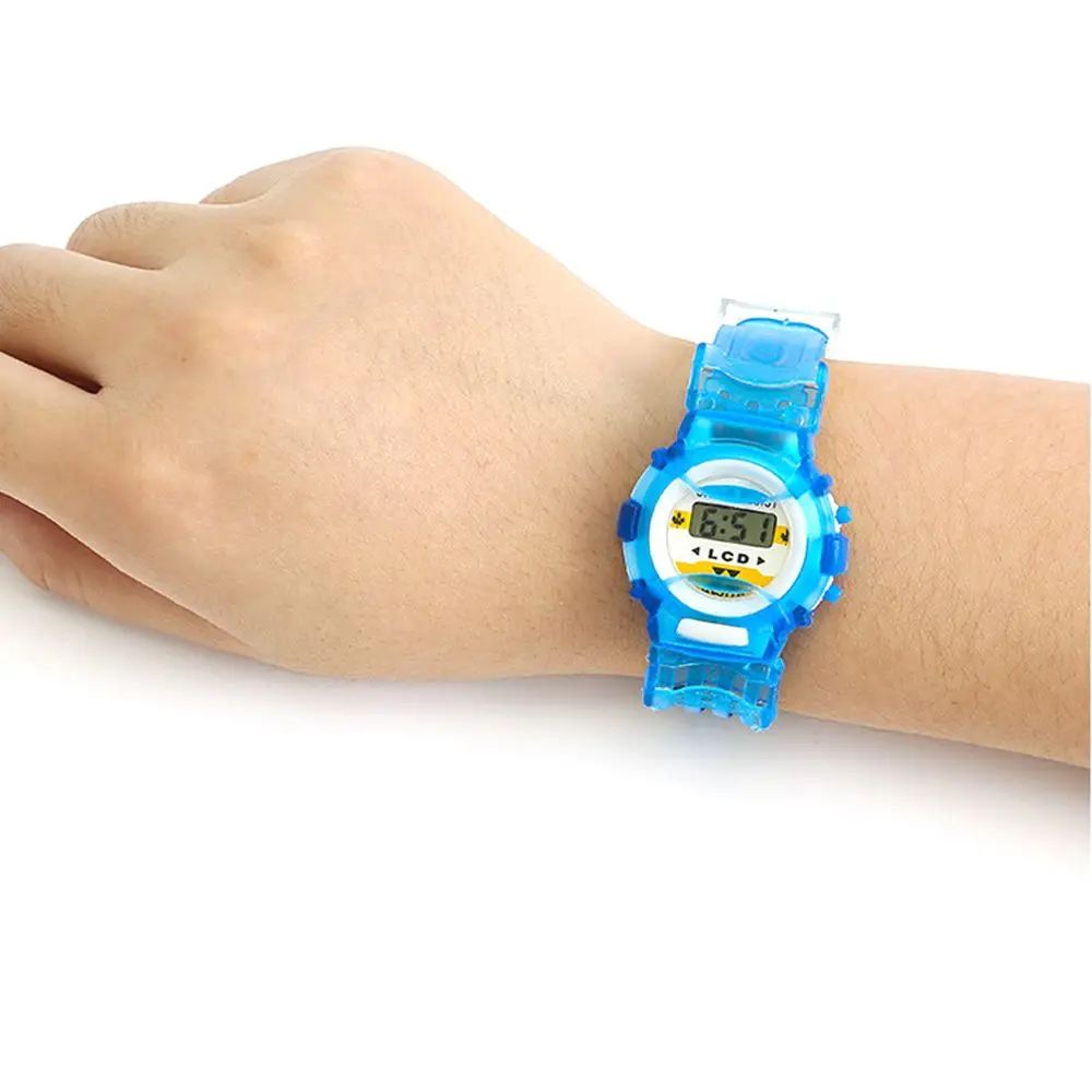 Waterproof Children Sport Watch For Girls Boys Teens Kid Transparent Digital Electronic Clocks Wristwatch Durable