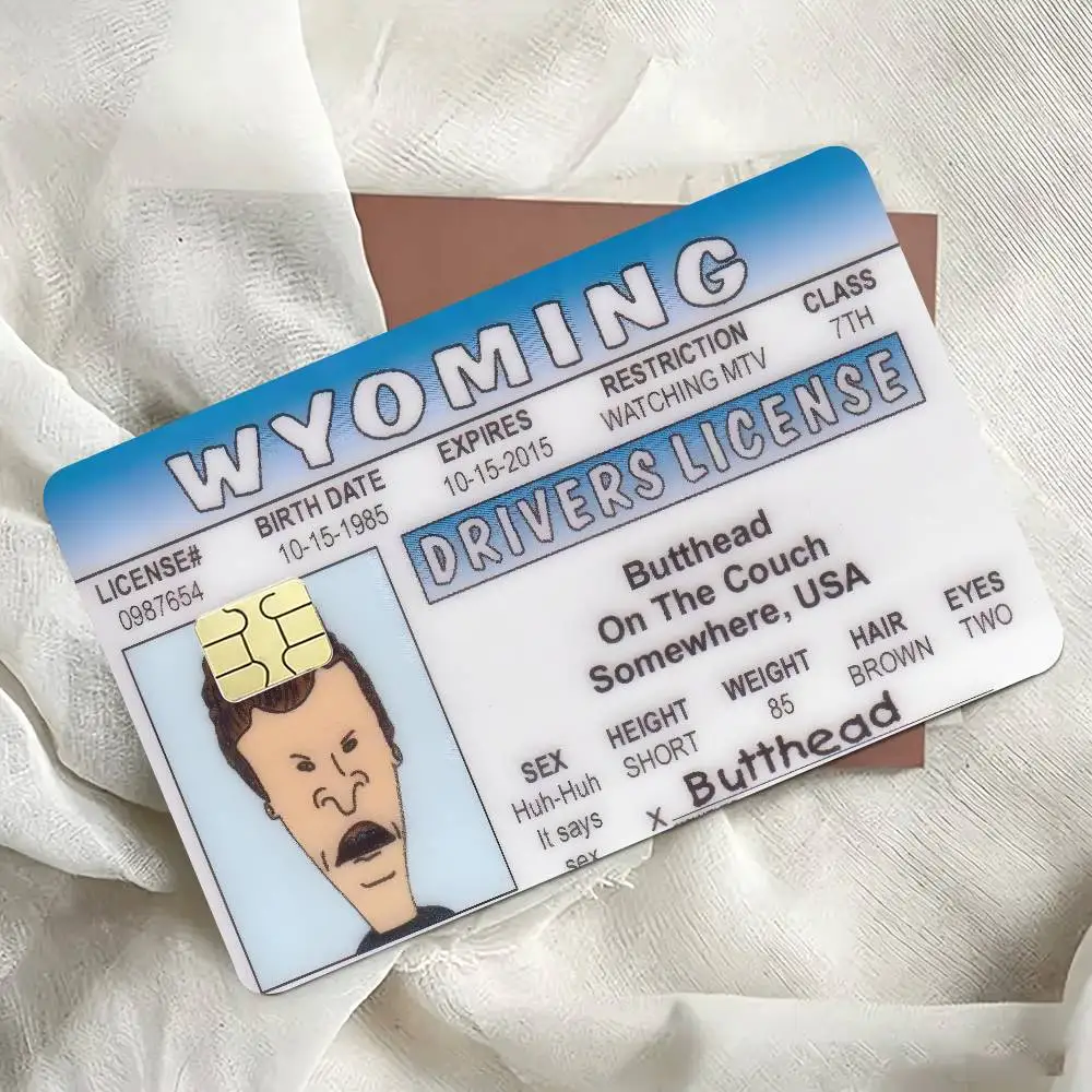 CARTOON Beavis and Butthead   Credit Card Debit Card Waterproof Sticker Bank Bus Card Protective Film Sticker
