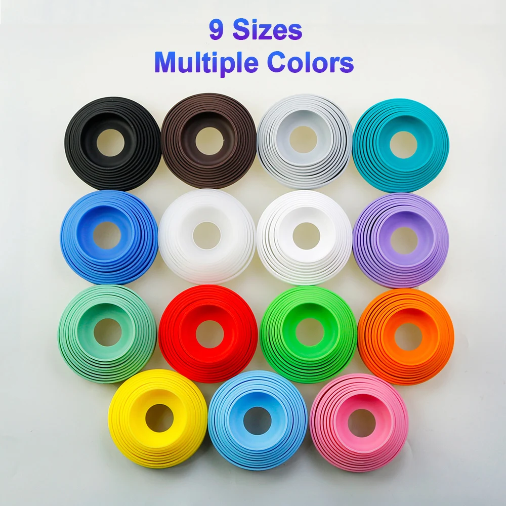 16 Colors 7.0CM Threaded Silicone Cup Bottom Cover Coaster Sleeve Cup Cover Sheath 70MM Wear-resistant Cup Case Cup Holder