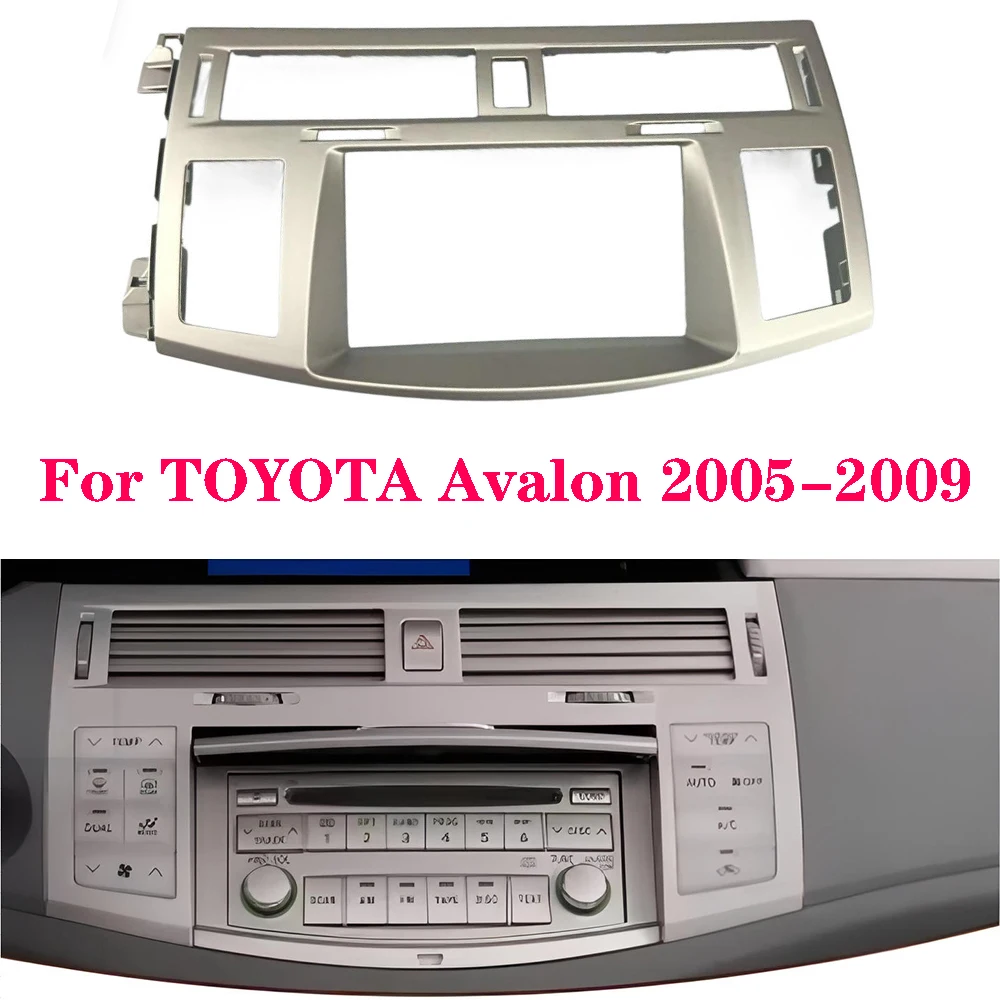 

2 Din Radio Fascia For TOYOTA Avalon 2005-2009 Stereo Panel GPS Dash Mount Install Trim Kit Refit Frame Audio Cover Bezel