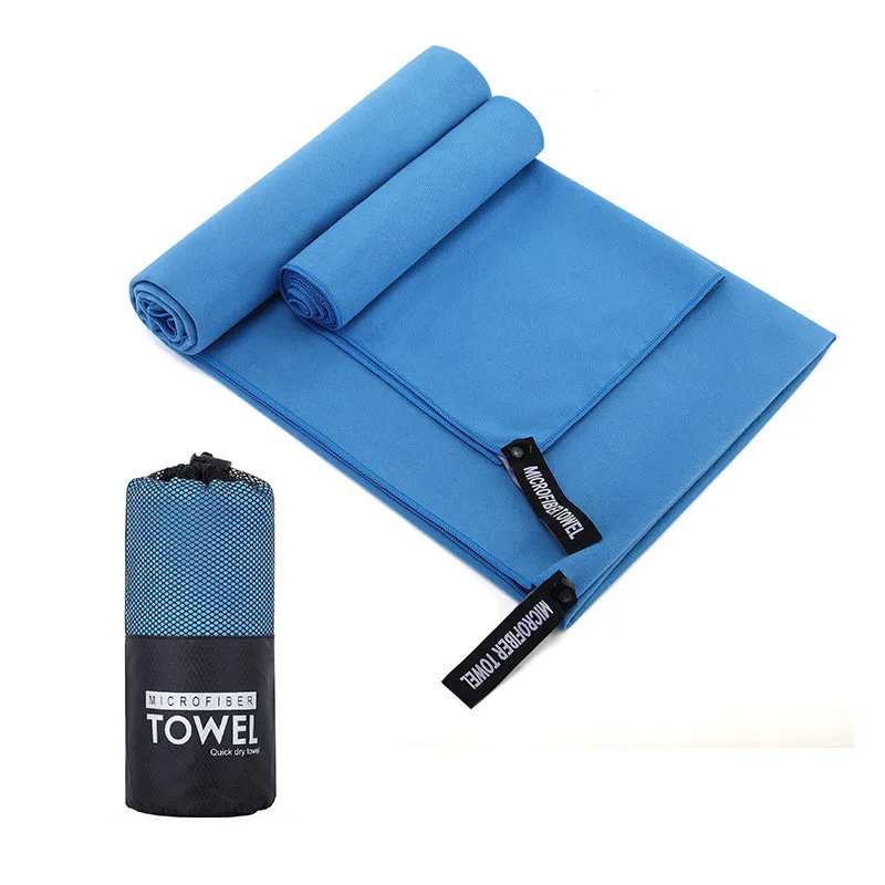 Verdickte Mikrofaser-Handtücher, schnell trocknende, saugfähige Sport- und Campinghandtücher, ultraweiche, tragbare Handtücher für Fitness, Schwimmen, Yoga und Strand – Detail 10