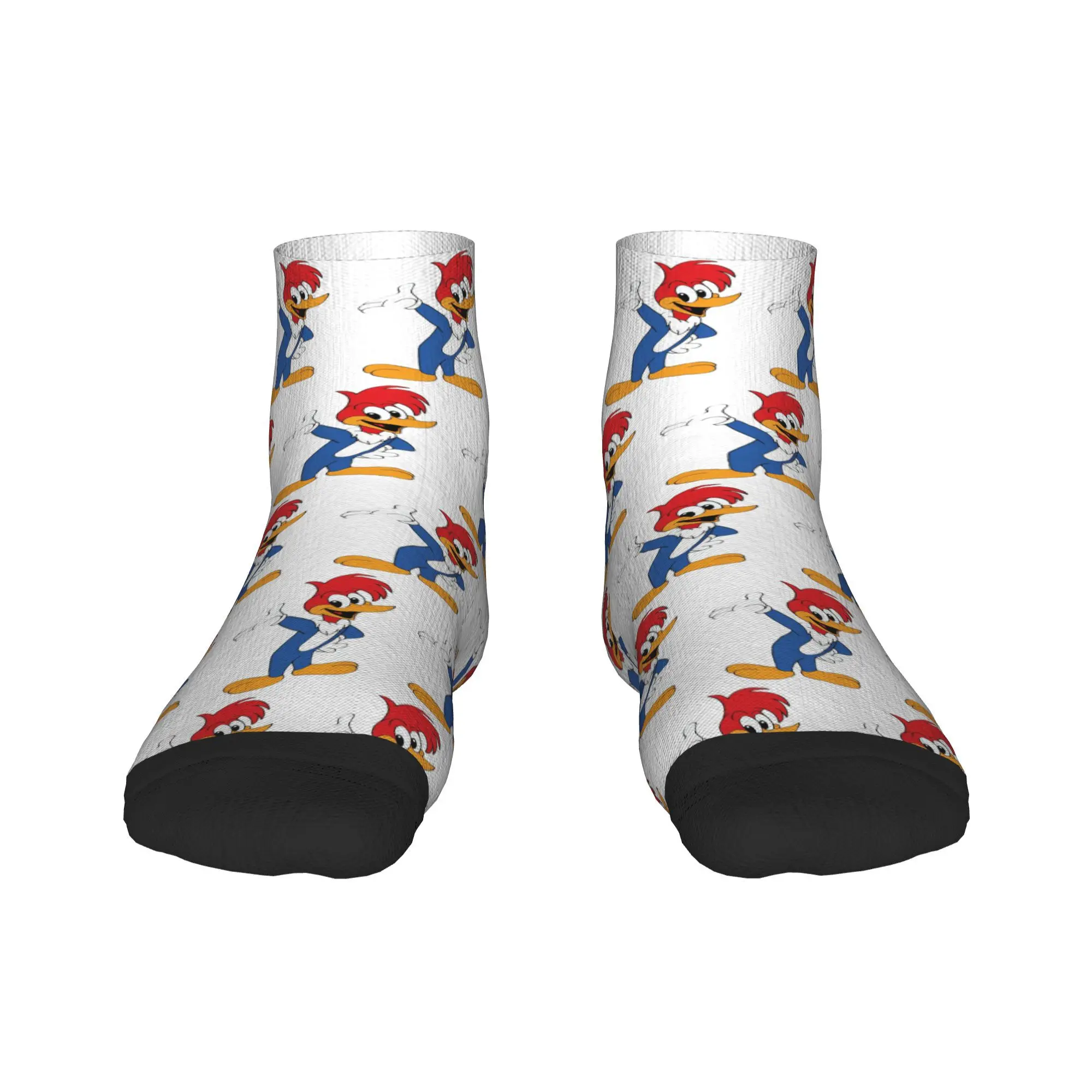 

Носки Woody Woodpecker, впитывающие пот чулки в стиле Харадзюку, всесезонные носки, аксессуары для мужчин и женщин, подарки