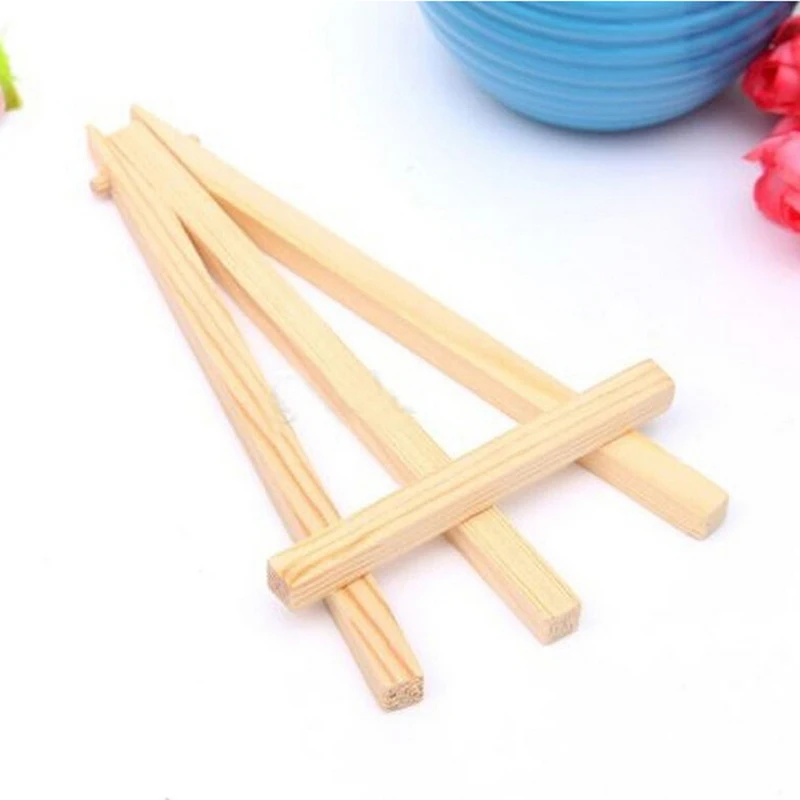 1Pc 8*15cm Mini Wood Artist Tripod Painting Easel For Photo Painting Postcard Display Holder Frame Cute Desk Decor