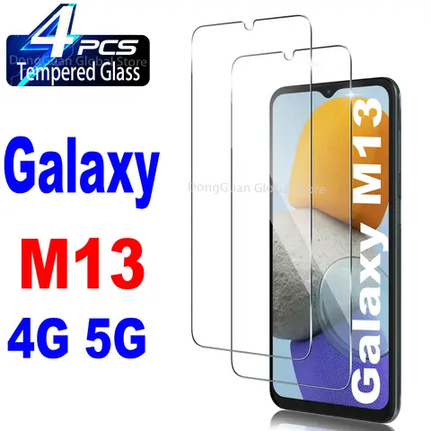 6.6" Tempered Glass For Samsung Galaxy M13 4G 5G Screen Protector Glass Film