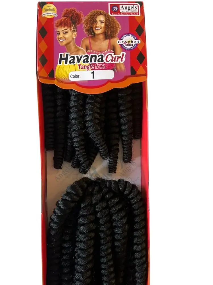 8 Zoll Synthetische Havanna Curl Zöpfe Perfekt für Passion Twists und Häkelfrisuren Afrikanische Kollektion Flecht- und Twist-Haar