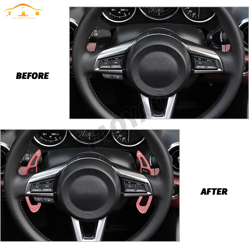 Car Steering Wheel Shift Paddle Shifter Extension For Mazda 3 6 CX-3 CX-4 CX-5 MX-5