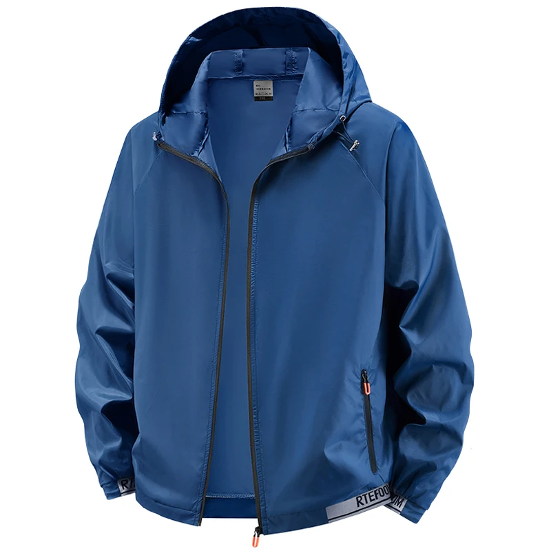 Outdoor Lightweight Hiking Jackets Men Fishing Cycling Hooded Gym Sports Running Coat Summer Sun-Protective Jacket Men Clothing