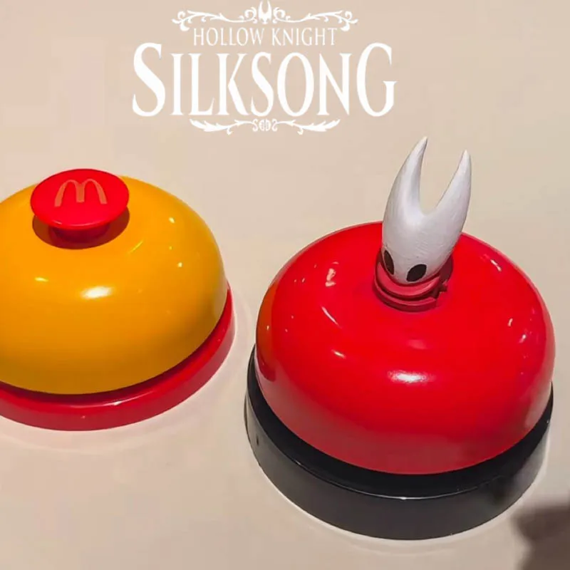 

Game Hollow Knight Silksong Hornet Cosplay Bell Hand Clap Bell Kawaii Funny Buzzer Responder Decoration Accessory Ornament Props