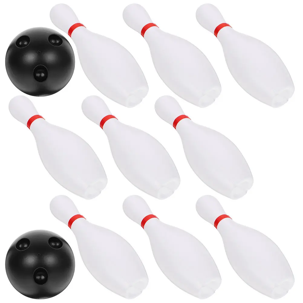 

1Set Kids Bowling Plastic Set Safe Indoor Outdoor Bowling Game for Toddlers Kindergarten Physical Education Coordination