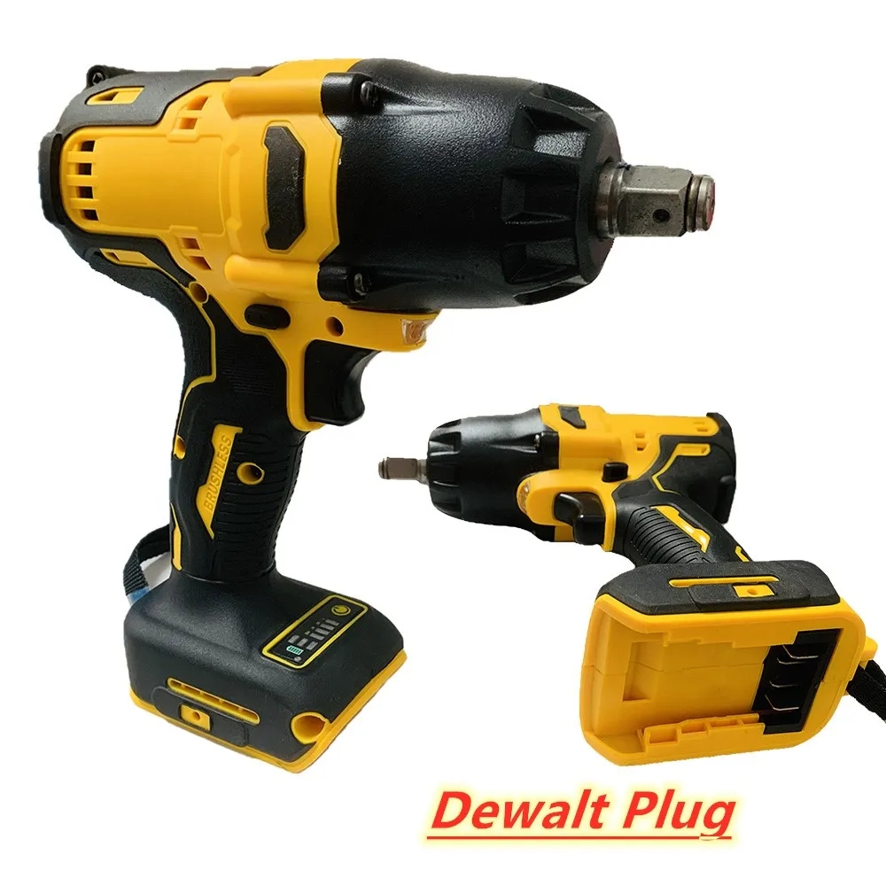 For Dewalt 18V20V Battery 1200N.m Brushless Electric Impact Wrench 1/2 inch Wrench Drill Removal Car Wheel Repair Power Tools