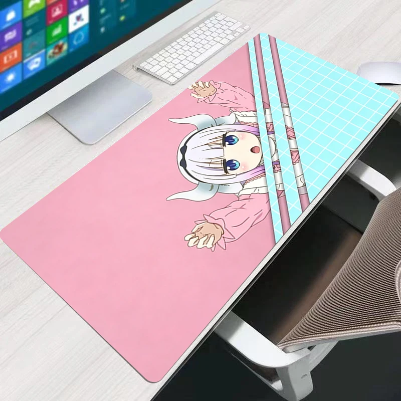 Office Mouse Pad Large Anime Pad M-iss K-obayashis Dragon Maid kawaii Mouse Mat Gamer Keyboard Mousepad Gaming Extended Desk Mat