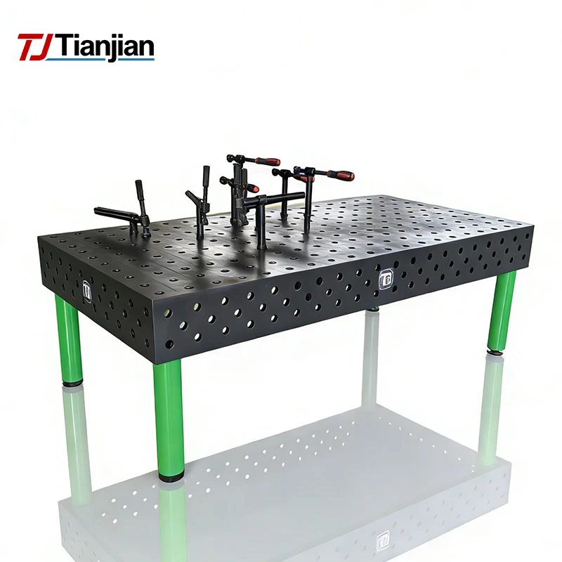 95*48 Customized 3D Cast Iron Steel Welding Table with New Accessories for Welding Jig & Fixture