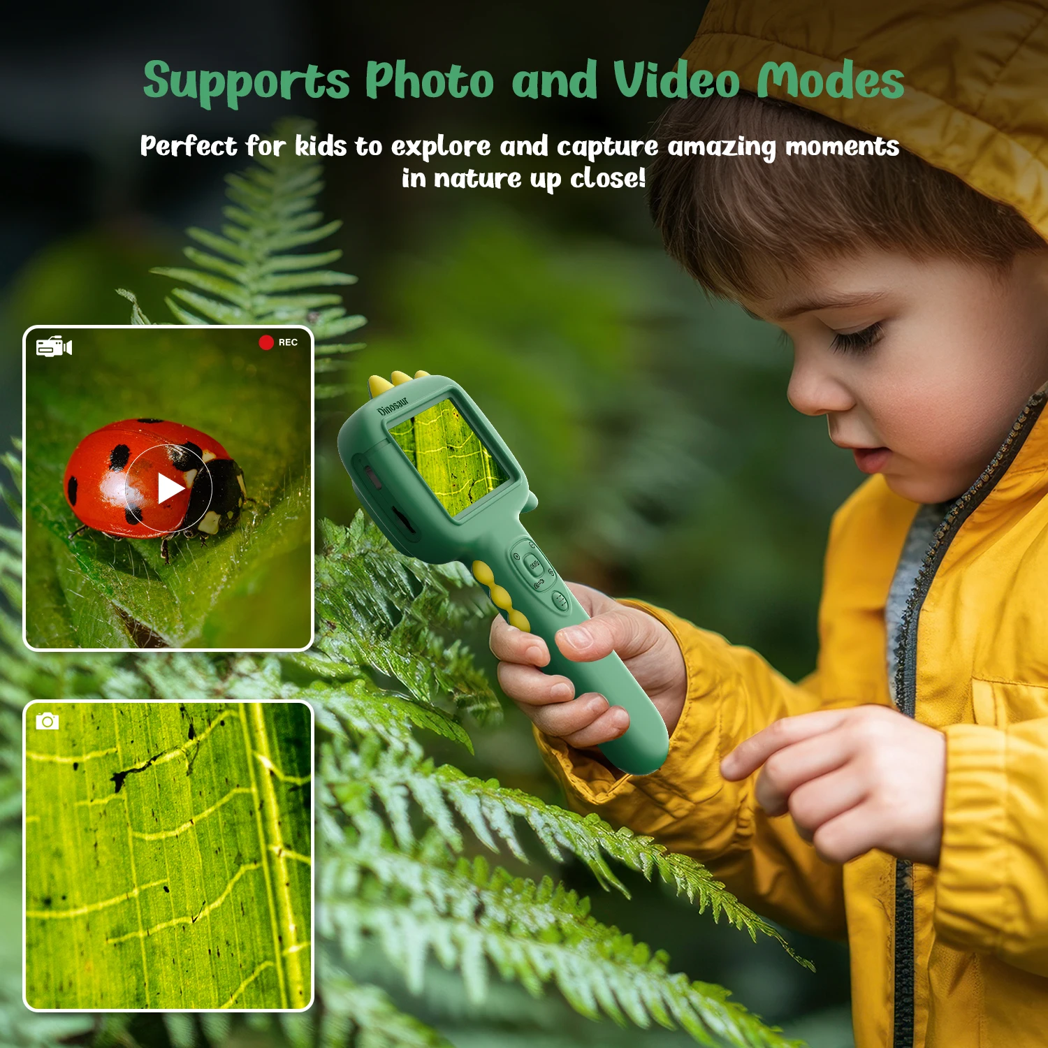 Kinderen Microscoop Speelgoed Draagbare Zakmicroscoop Voor Kinderen 24 ''Inch Scherm 16X Zoom Handheld Microscoop Speelgoed Cadeau Voor Kinderen