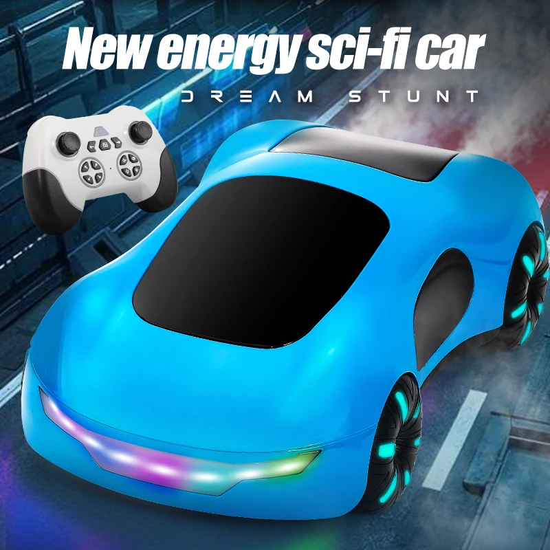 

Meteor Supercar RC Remote-Controlled Toy with Smoke Spray, LED Flowing Lights, Drift Mode, and Gesture-Controlled Stunt Features