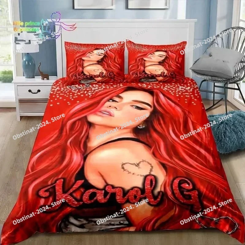 Manana Sera Bonito Karol G Bedding Set Printed Duvet Cover Sheet Pillowcase Bed Soft Quilt Cover Full Queen King Size 3D Print