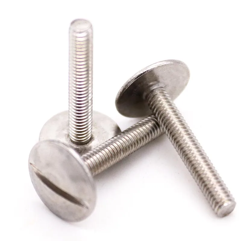 1/2/5pcs M2 M2.5 M3 M4 M5 M6 304 A2-70 Stainless Steel GB947 Large Extra Size Oversize Big Slotted Truss Round Head Bolt Screw