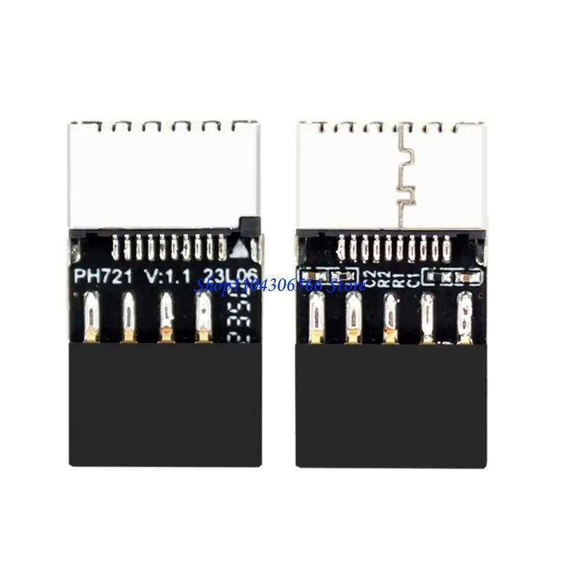 02DD Mainboard USB2.0 9Pin To TYPE-E 20Pin Connector Converter USB3.2 TYPE-E Header Adapter
