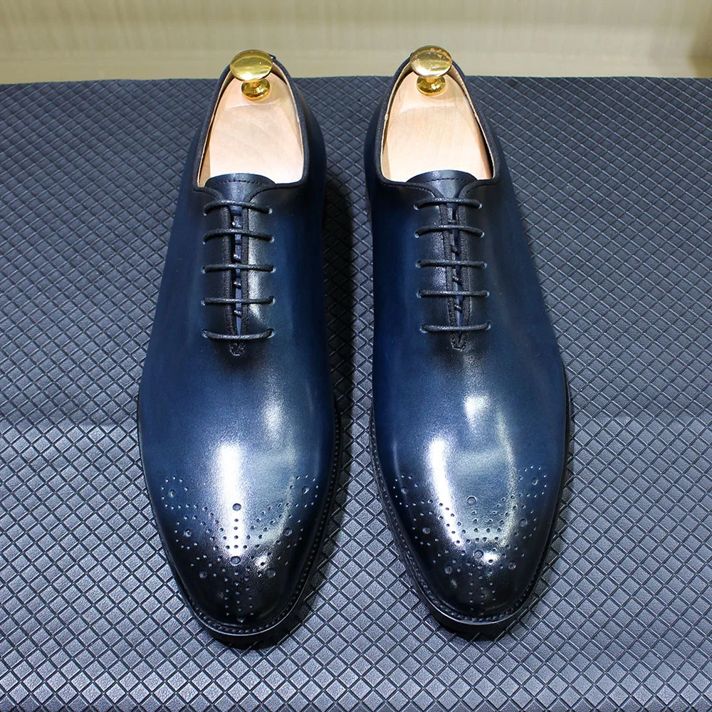 

Men's Genuine Leather Suede Business Attire Soft Sole Soft Leather British Style Block High-end Handmade Casual Cowhide Men Shoe