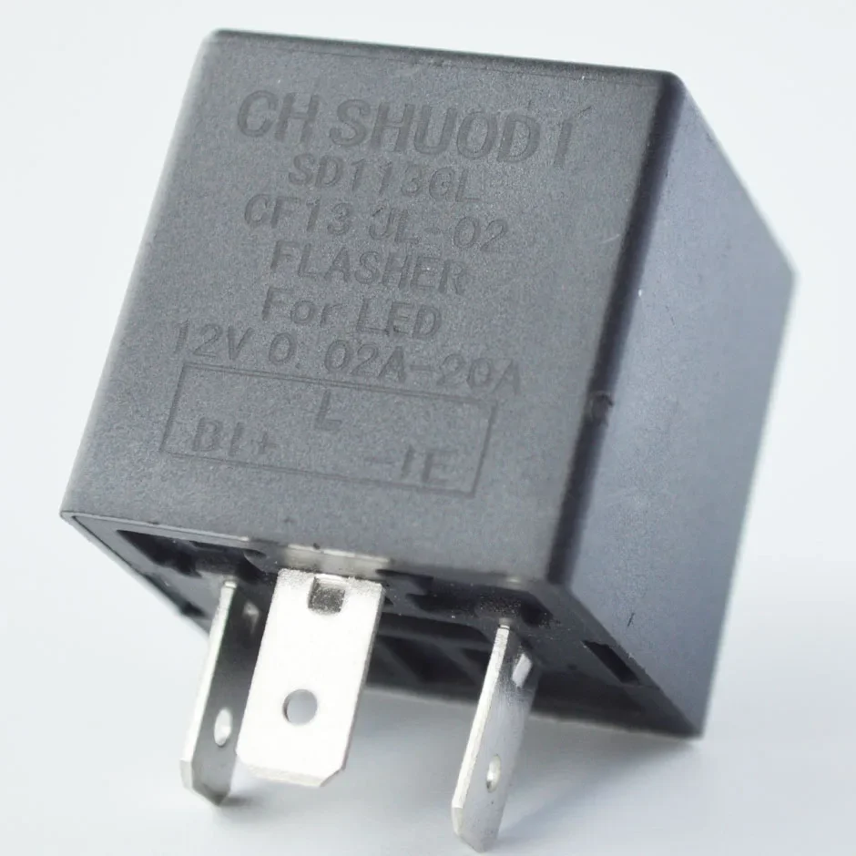 3-Pin CF13 JL-02 0.02A 20A 12V Car Flasher Relay for LED Fix Turn Signal Hyper Flash 3 Pin..
