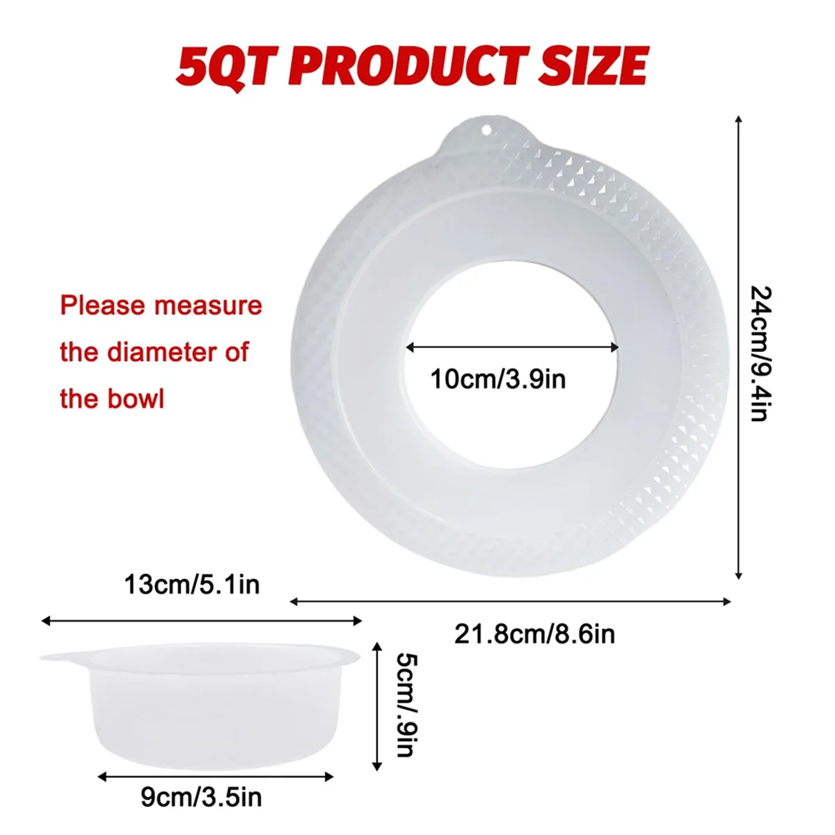 Щит FZFZ и крышки чаши миксера для чаши из нержавеющей стали емкостью 4,5–5 литров, крышки чаши миксера на подставке